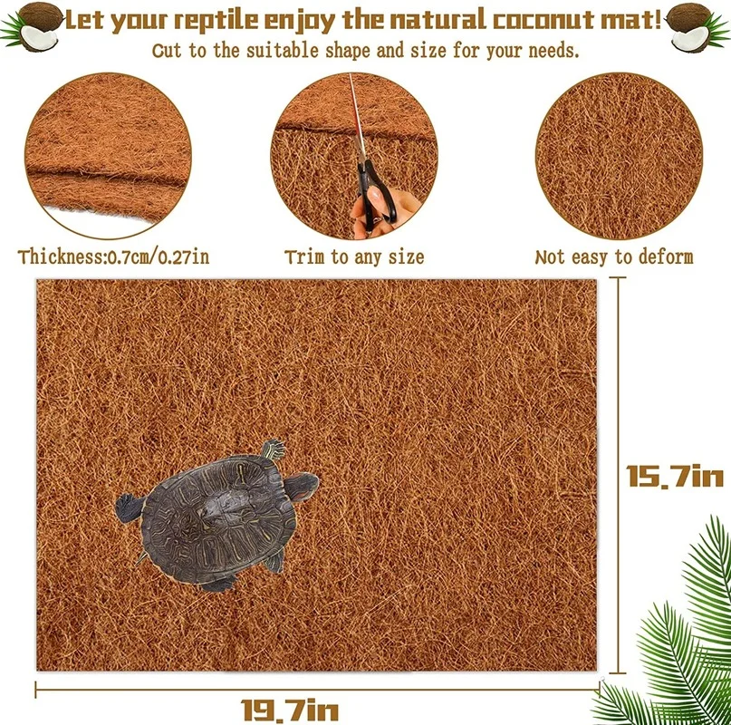 سجادة للزواحف من ألياف جوز اله - مراجعة Substrate Coconut Fiber وسعره